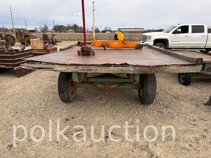 2215---hay-wagon-on-john-deere-runing-gear---from-the-larry-polk-estate-image-4