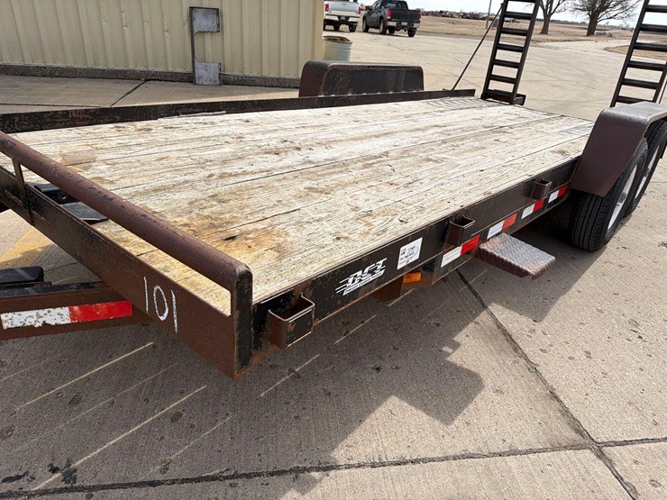 2006-dressen-80”-x-18ft-bumper-hitch-flatbed-trailer-image-11