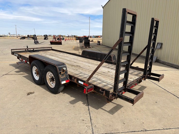 2006-dressen-80”-x-18ft-bumper-hitch-flatbed-trailer-image-5