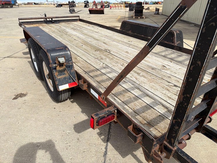 2006-dressen-80”-x-18ft-bumper-hitch-flatbed-trailer-image-7