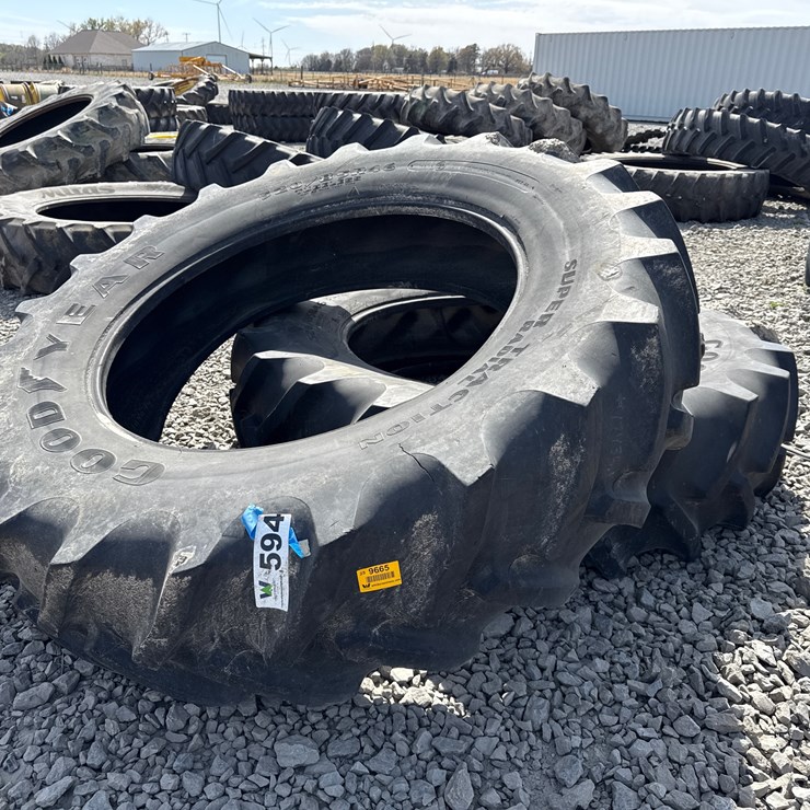 #594 • Lot of (2) Goodyear 520/85R46 Tires INV#9665