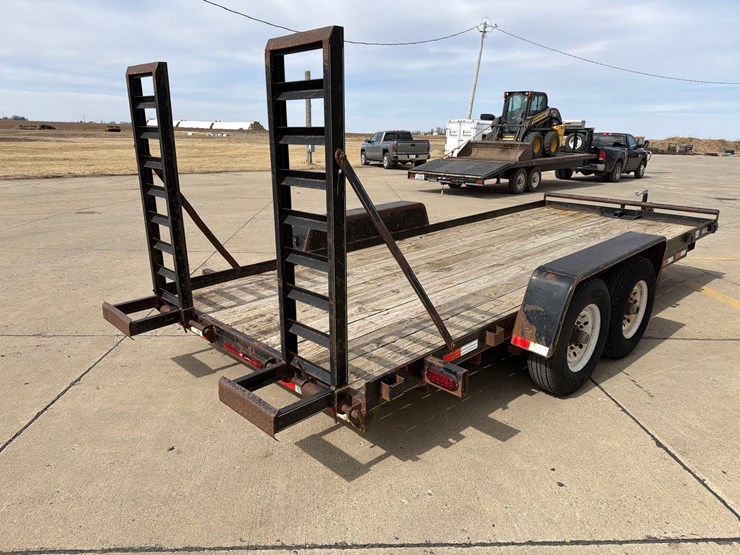 2006-dressen-80”-x-18ft-bumper-hitch-flatbed-trailer-image-3