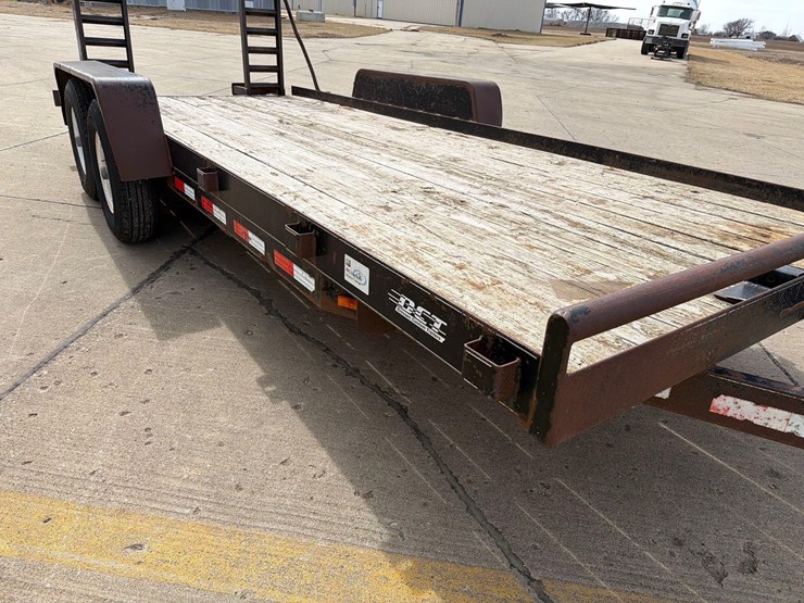 2006-dressen-80”-x-18ft-bumper-hitch-flatbed-trailer-image-14