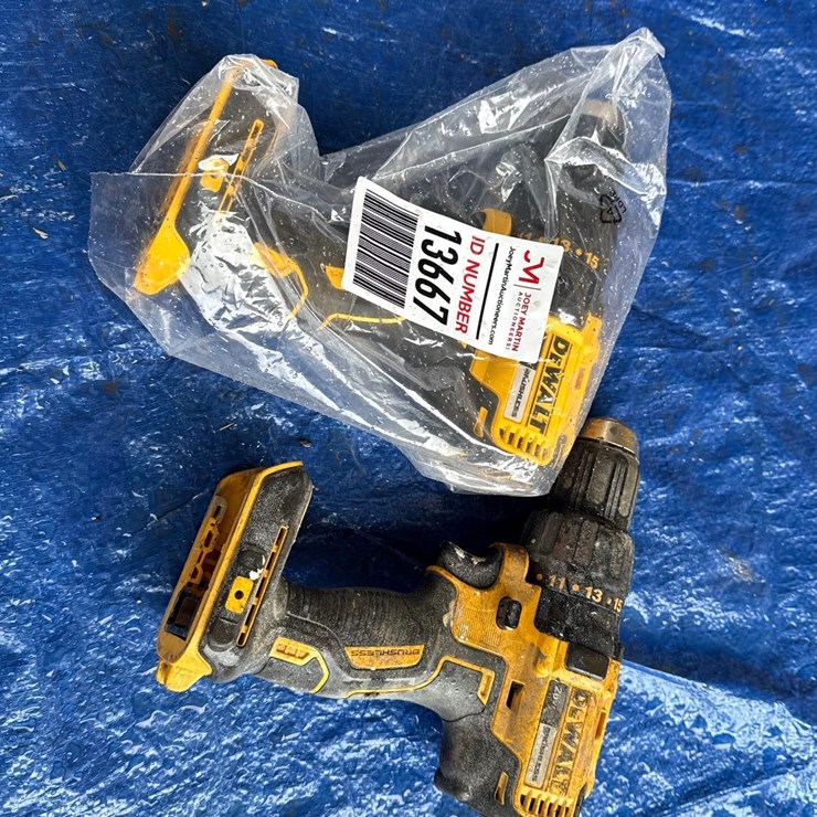 2 DEWALT BATTERY POWERED DRILLS