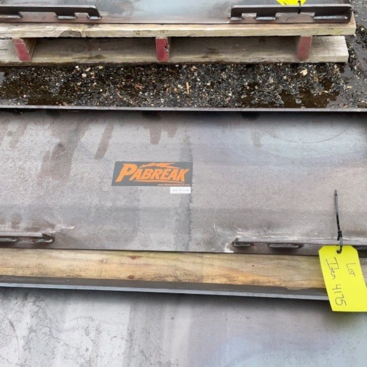 2025 Pabreak Skid Steer Plate (NEW)