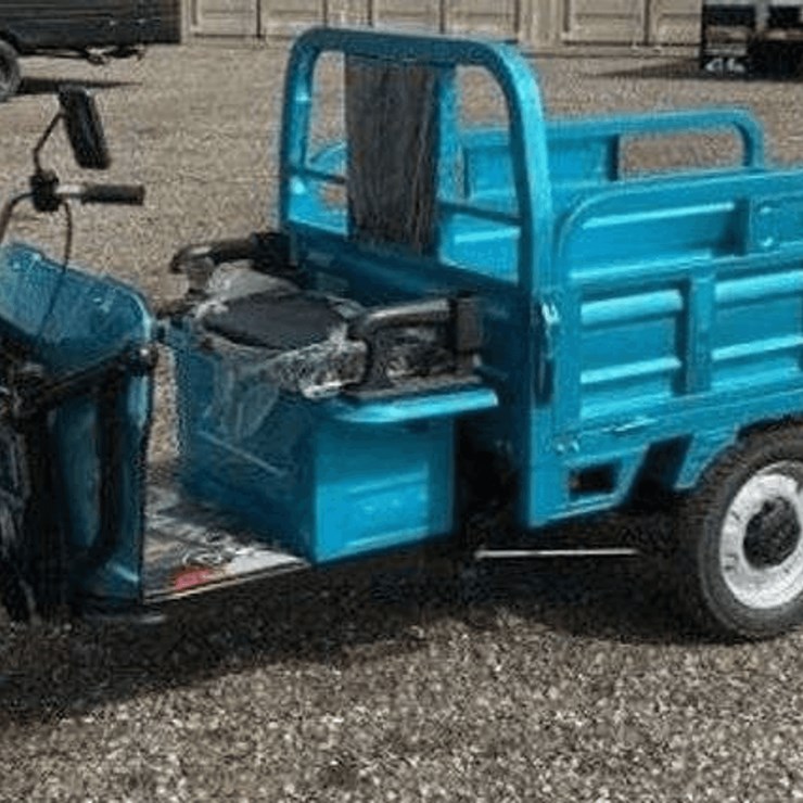 (1) IRET13 110V - 3-Wheeled Electric Utility Vehicle - Unassembled BLUE