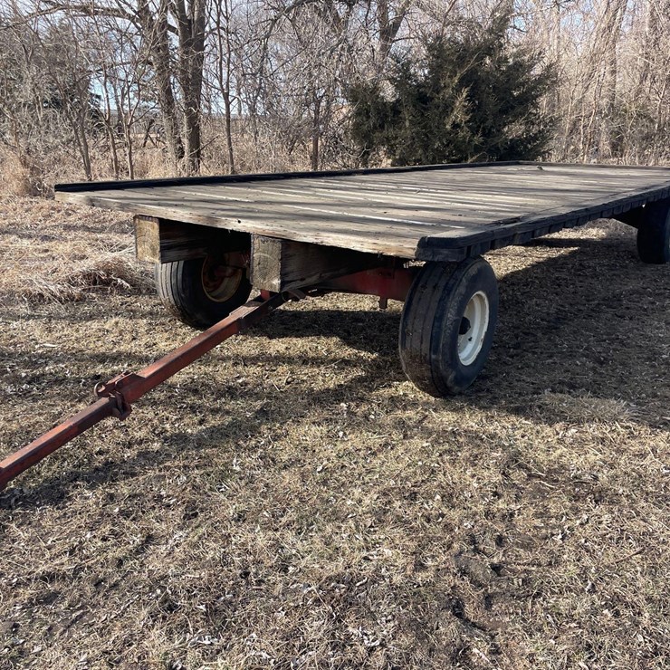 9ft x 24ft wooden flatbed