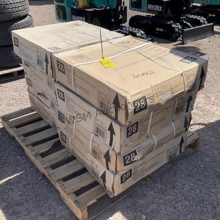 PALLET OF SUNBURY 48IN STEEL CONCRETE FIRE PITS