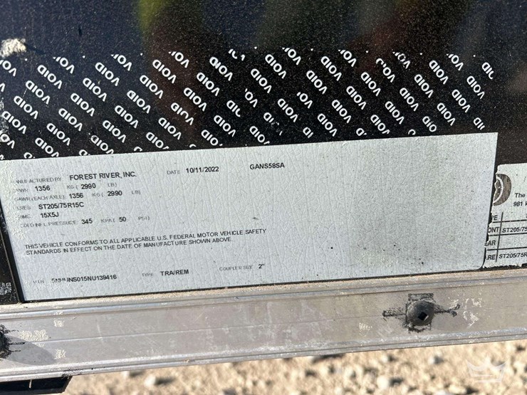 2022-forest-river-gans58sa-8ft.-s/a-enclosed-cargo-trailer-image-5