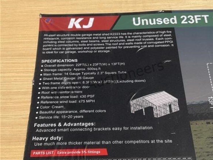 kj-k2223-23ft-x-22ft-double-garage-metal-shed-image-6
