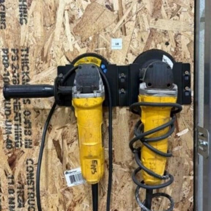 2 - DEWALT GRINDERS W/ WALL MOUNTS