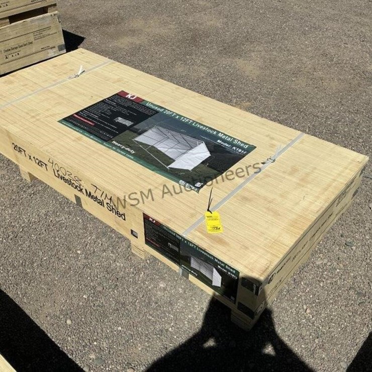 KJ K1912 20FT X 12FT METAL LIVESTOCK SHED