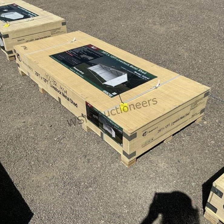 KJ K2512 25FT X 12FT METAL LIVESTOCK SHED