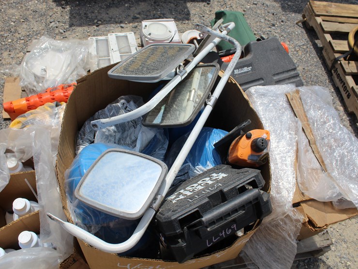 #8016-•-pallet-of-hard-hats,-laser-tyvec,-misc-items-image-4