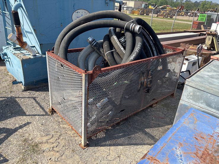#8058-•-metal-crate-with-suction-hoses-image-1