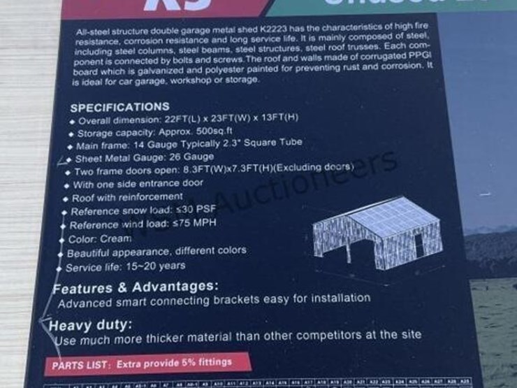 kj-k2223-23ft-x-22ft-double-garage-metal-shed-image-6