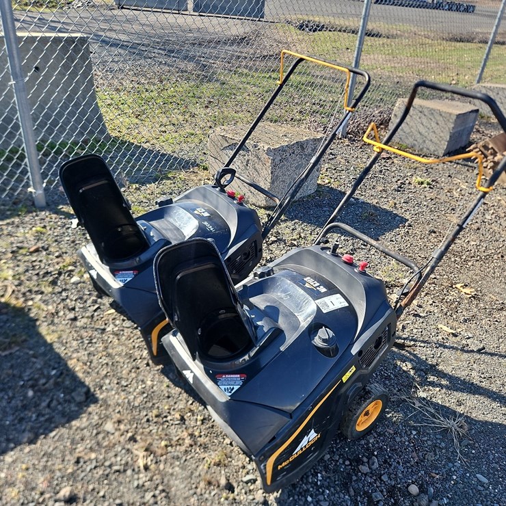 (2) MCCULLOUGH MC621ES SNOW THROWERS