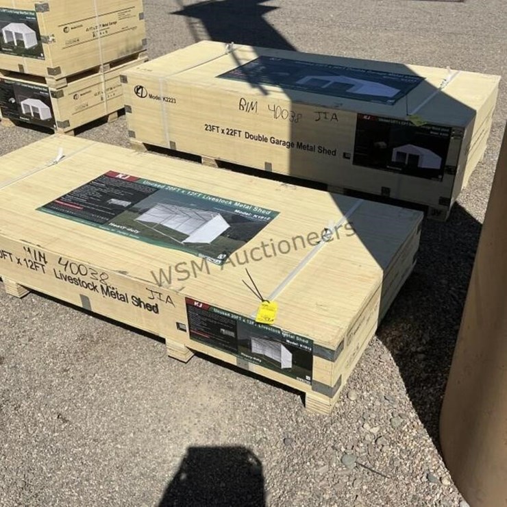 KJ K1912 20FT X 12FT METAL LIVESTOCK SHED