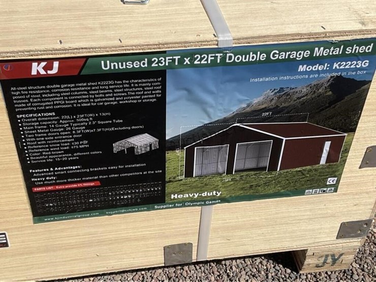 kj-k2223g-23ft-x-22ft-double-garage-metal-shed-image-5