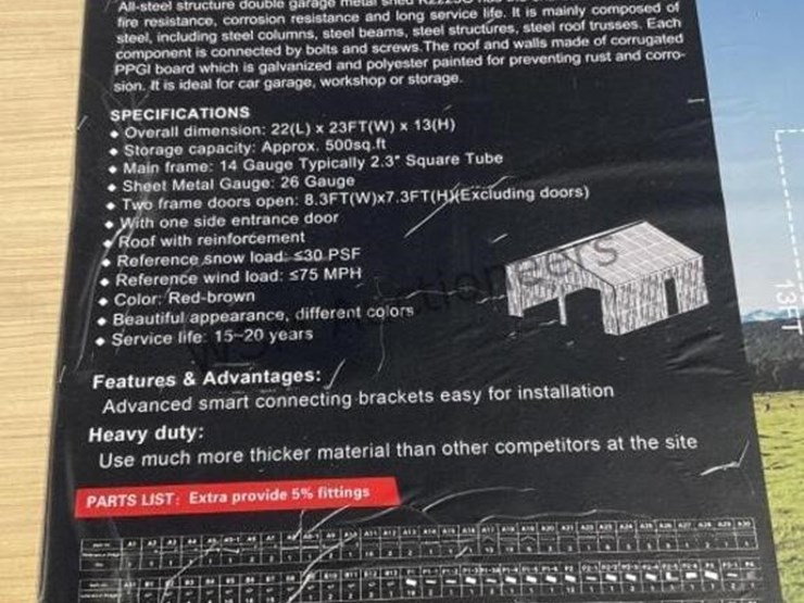 kj-k2223g-23ft-x-22ft-double-garage-metal-shed-image-6