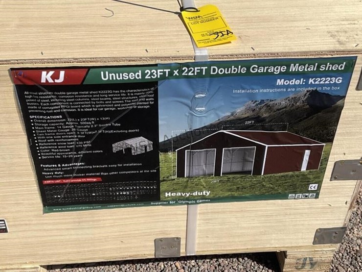kj-k2223g-23ft-x-22ft-double-garage-metal-shed-image-5