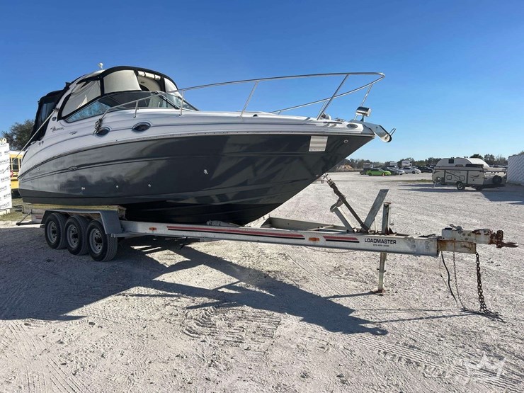 2006-sea-ray-sundancer-31ft-boat-w/-loadmaster-28ft-tri-axle-boat-trailer-image-2