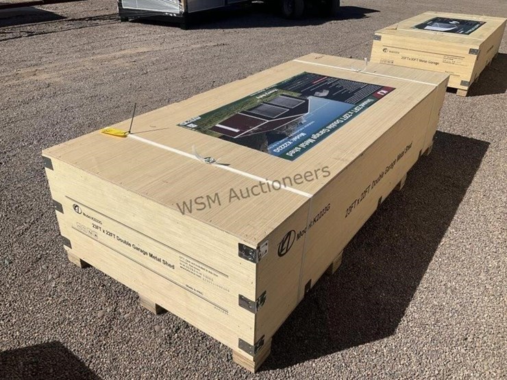 kj-k2223g-23ft-x-22ft-double-garage-metal-shed-image-3