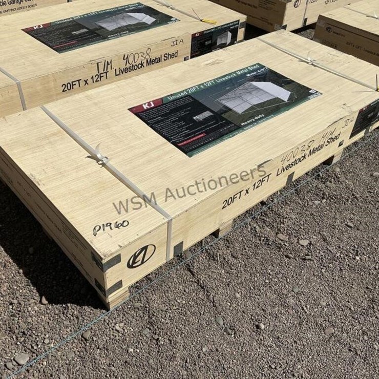 KJ 1912 20FT X 12FT METAL LIVESTOCK SHED