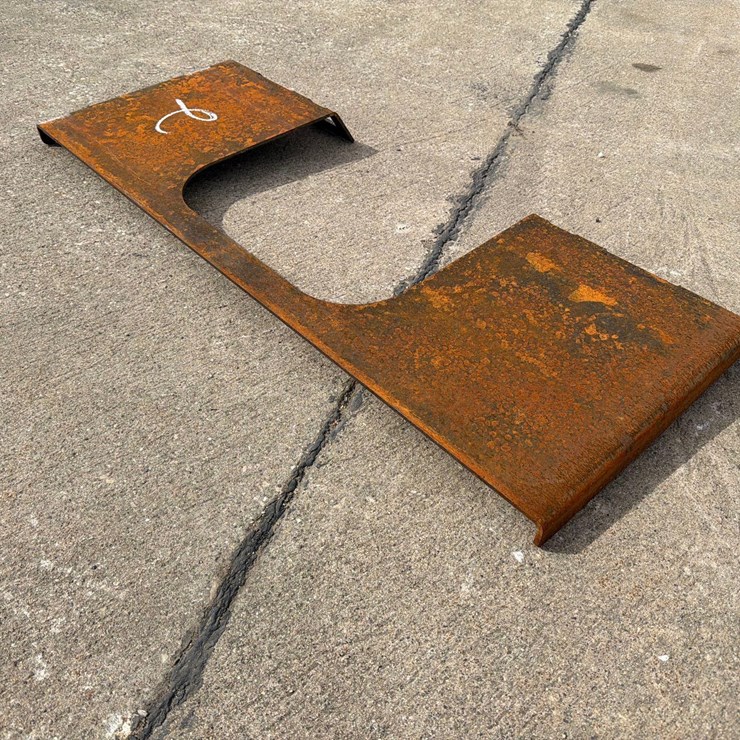 Skidloader Open Back Plate