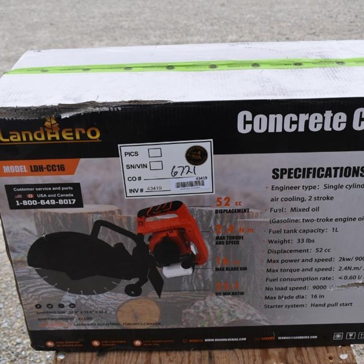 LANDHONOR CONCRETE CUTTER 43419
