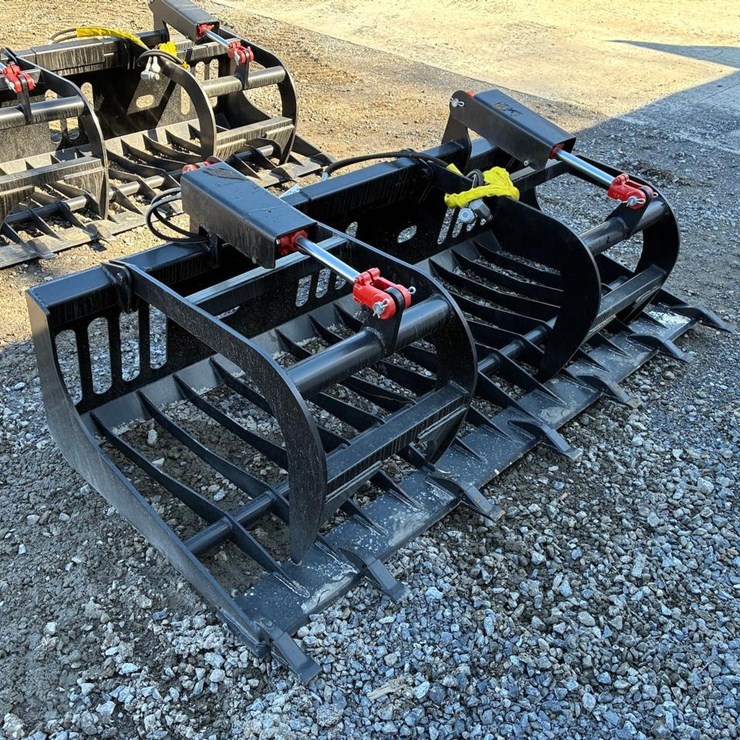 Wildcat 78" Skid Steer Skeleton Grapple with Teeth