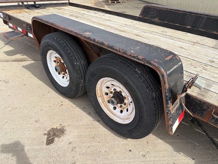 2006-dressen-80”-x-18ft-bumper-hitch-flatbed-trailer-image-8