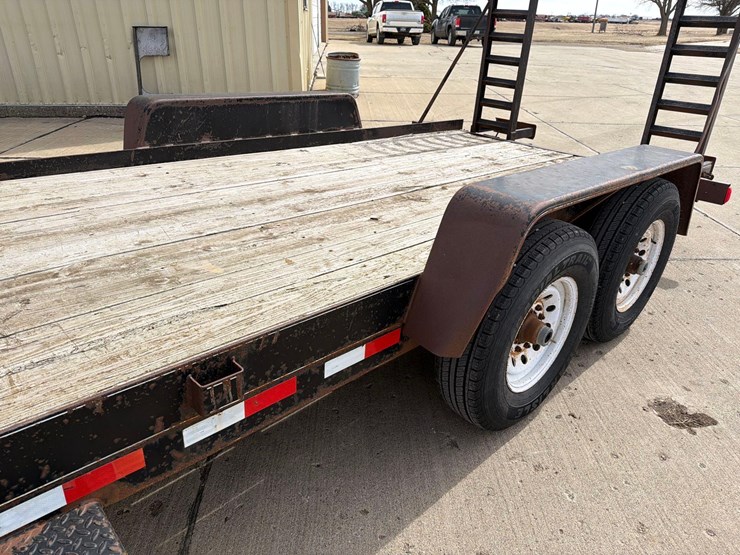 2006-dressen-80”-x-18ft-bumper-hitch-flatbed-trailer-image-10