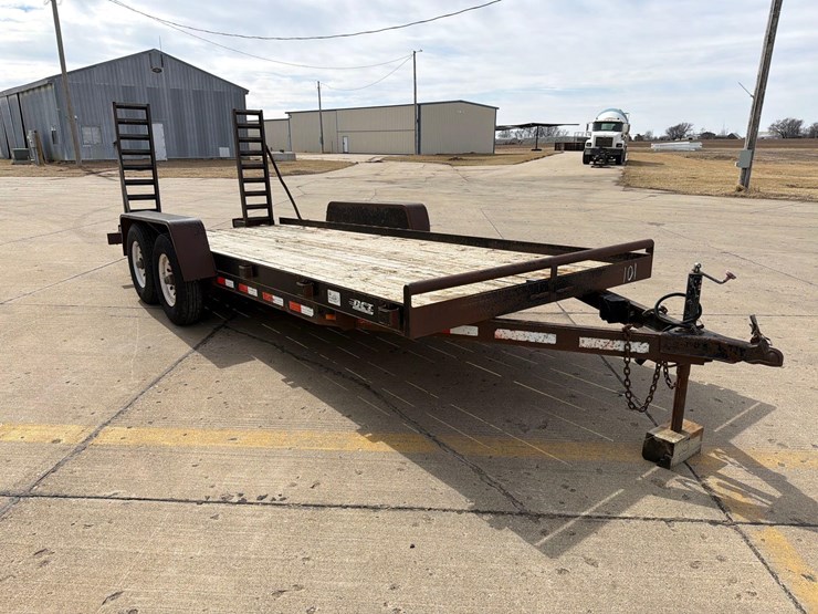 2006-dressen-80”-x-18ft-bumper-hitch-flatbed-trailer-image-2