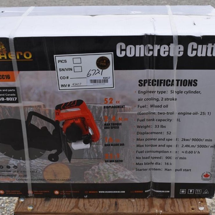 LANDHONOR CONCRETE CUTTER 43417