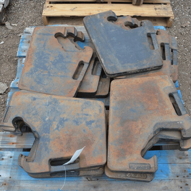 White Tractor Suitcase Weights