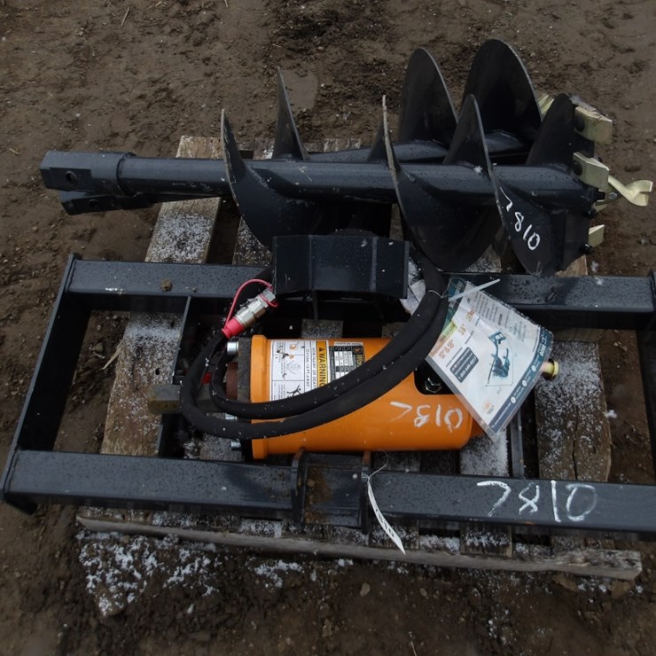 #7810 • Skid steer Auger Drive & Bit