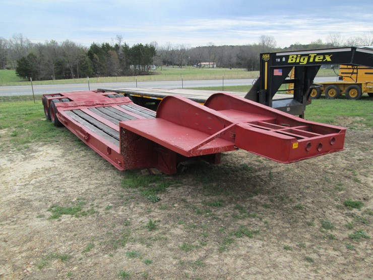 #37288-•-homemade-25'-t/a-steel-fixed-neck-lowboy-trailer-image-2