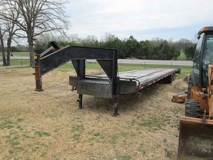 #37283-•-homemade-35'-t/a-steel-gooseneck-equipment-trailer-image-1