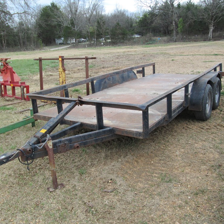 #38198 • Homemade 16' T/A Steel Utility Trailer