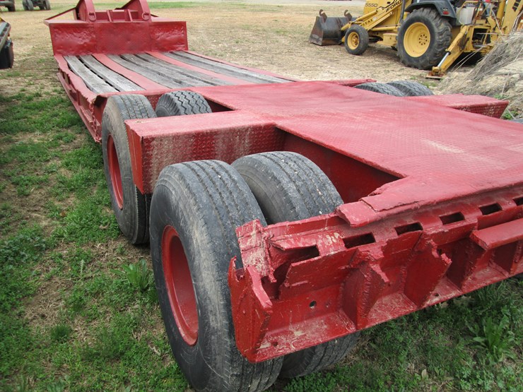 #37288-•-homemade-25'-t/a-steel-fixed-neck-lowboy-trailer-image-5