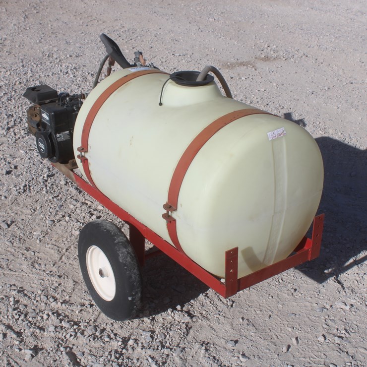 #3093 • 55 Gallon Pull Type Sprayer With Gas Motor