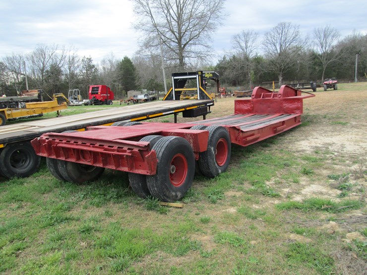 #37288-•-homemade-25'-t/a-steel-fixed-neck-lowboy-trailer-image-3