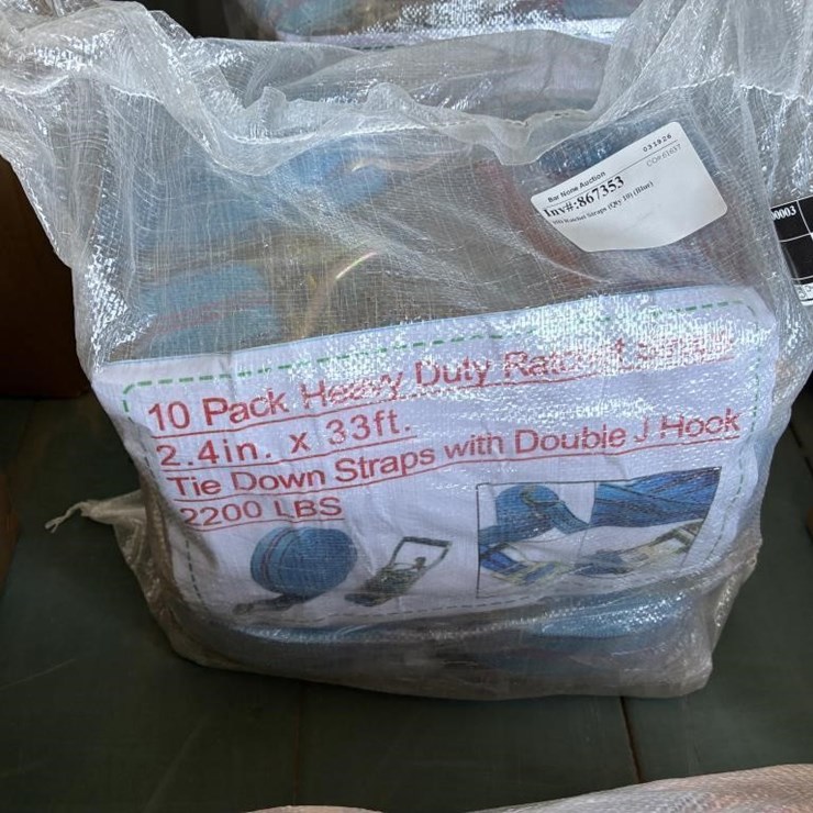 HD Ratchet Straps (Qty 10) (Blue)