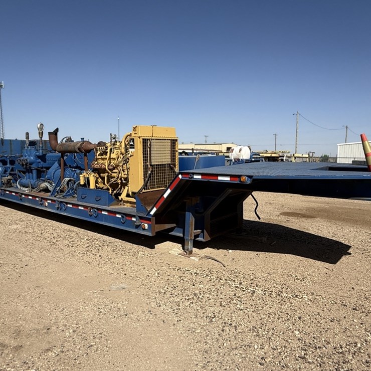 GARDNER DENVER PA8Y 10K WP TRIPLEX WEL SERVICE PUMP P/B CATERPILLAR 3408DITA MTD ON 1998 ATOKA 3-AXL