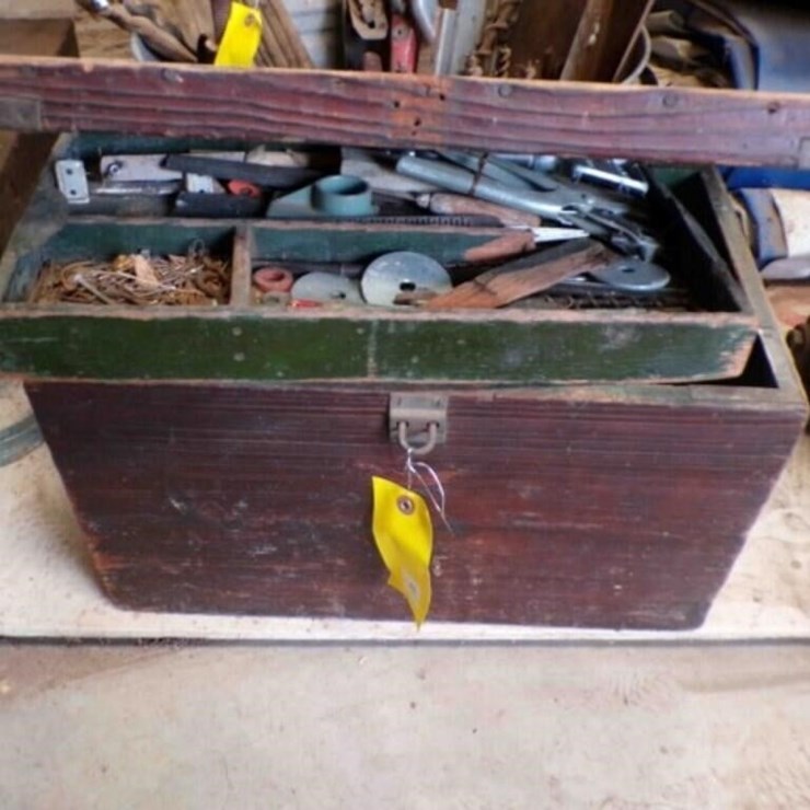 old wood carpenters box