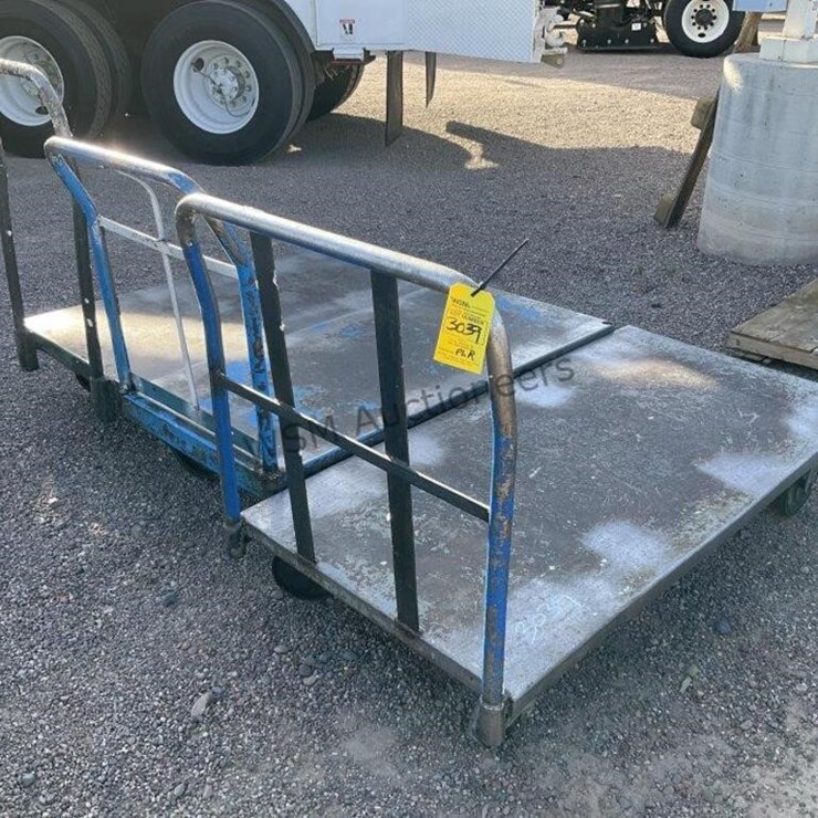 (3) STEEL DECK CARTS