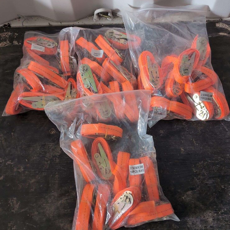 (40) Tie Down Straps - 10/each size 4 sizes - 1" (3.5m,3m,2.5m, and 1.5m long)