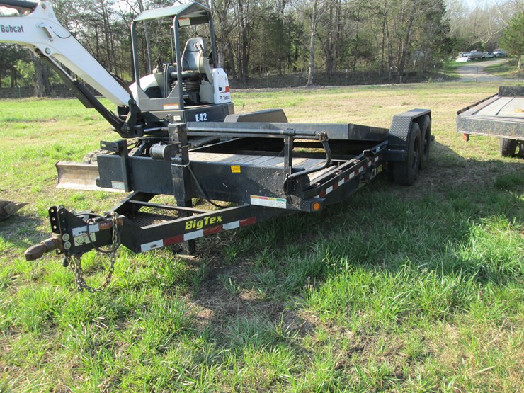 #37330-•-big-tex-20'8"-t/a-steel-pintle-hitch-tilt-bed-trailer-image-1