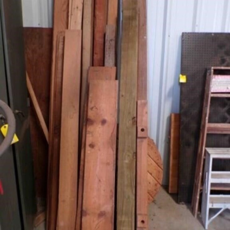 3-Vintage doors, misc. lumber